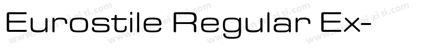 Eurostile Regular Ex字体转换
